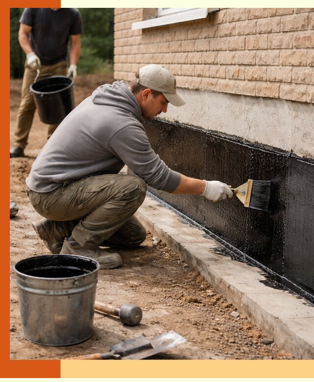 Гидроизоляция цоколя домов и зданий в Нерюнгри эффективными методами