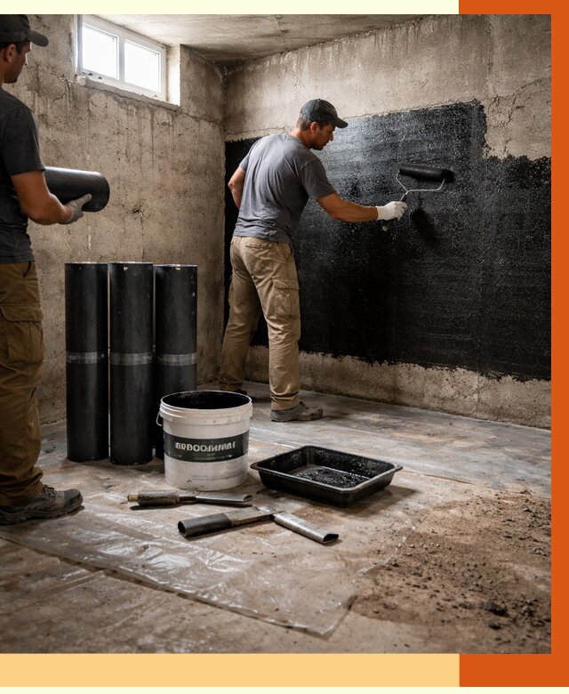 Гидроизоляция подвала в Нерюнгри от 3801 руб. под ключ | Профессионально — ТепломастерНрю