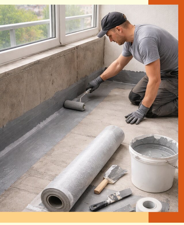 Профессиональная гидроизоляция балкона в Нерюнгри от 4561 руб. | ТепломастерНрю