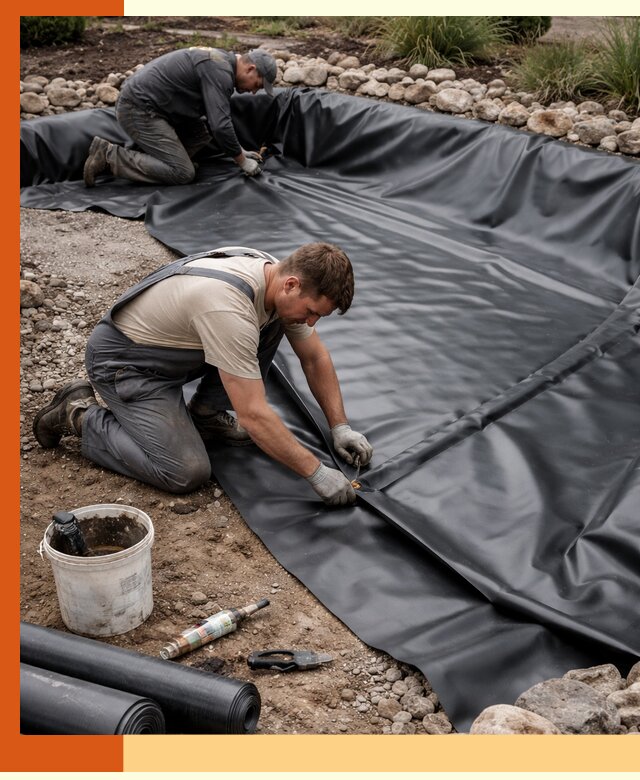 Гидроизоляция пруда в Нерюнгри: надежная защита и герметизация