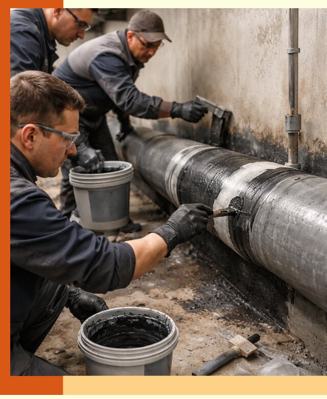 Гидроизоляция труб в Нерюнгри — защита и герметизация коммуникаций