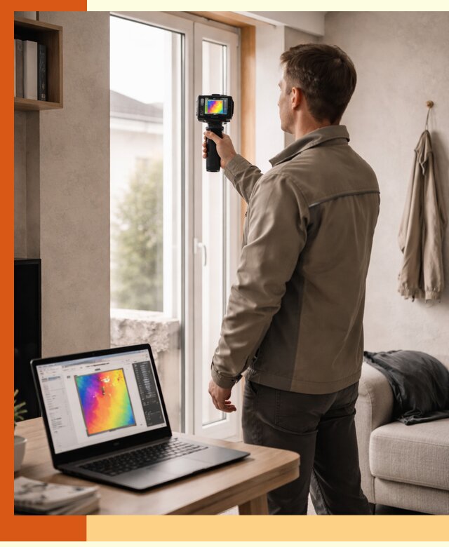 Тепловизионное обследование квартиры в Нерюнгри для поиска утечек тепла