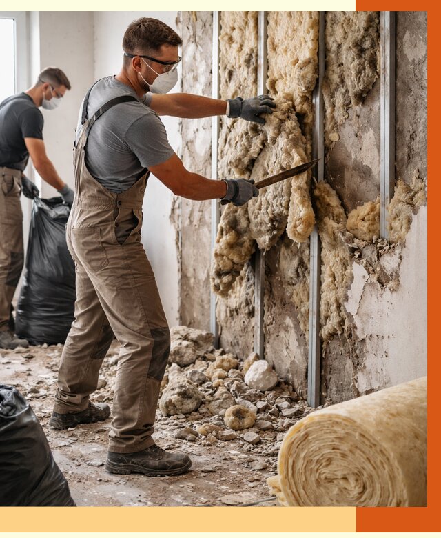 Демонтаж старого утеплителя в Нерюнгри от 3801 руб. — работы под ключ | ТепломастерНрю