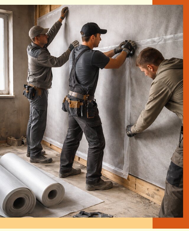 Монтаж ветроизоляции в Нерюнгри от 4887 руб./м2 — профессионально | ТепломастерНрю